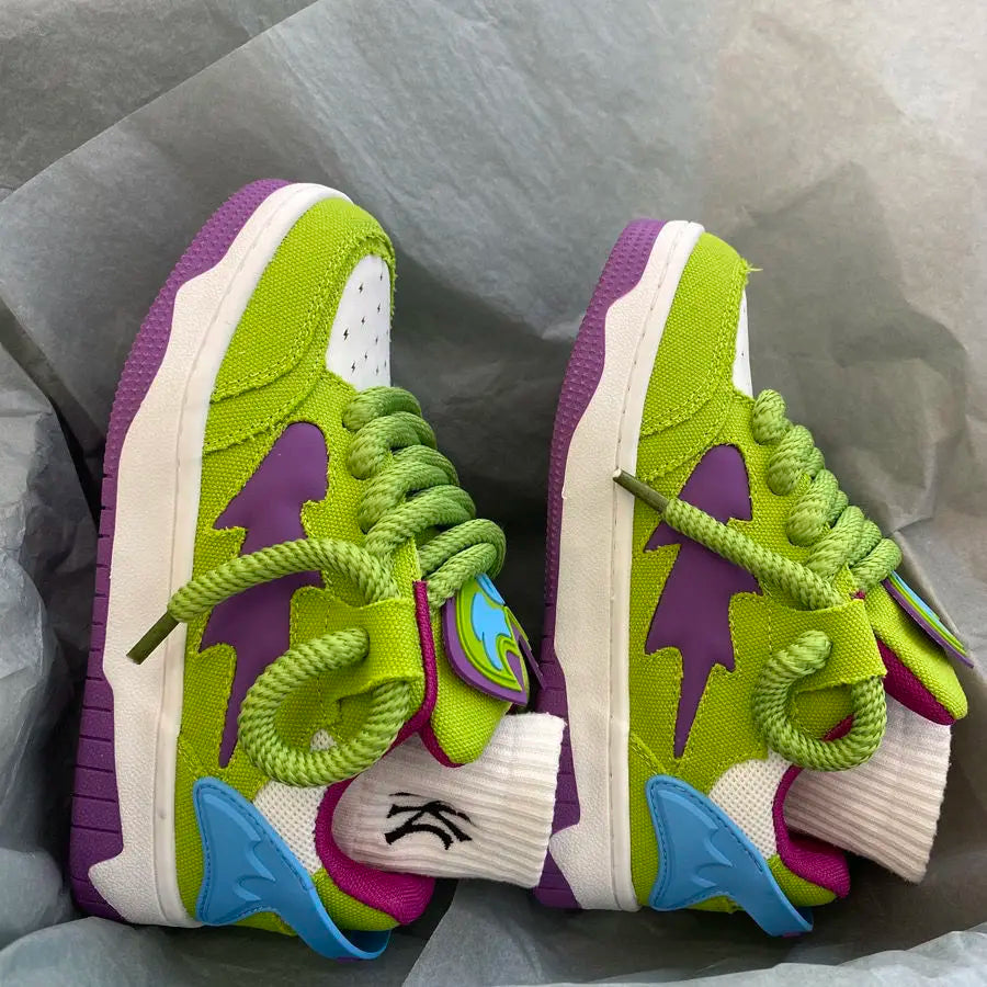 Retro Chic Contrast Sneakers for Women and Men ATHLEXES