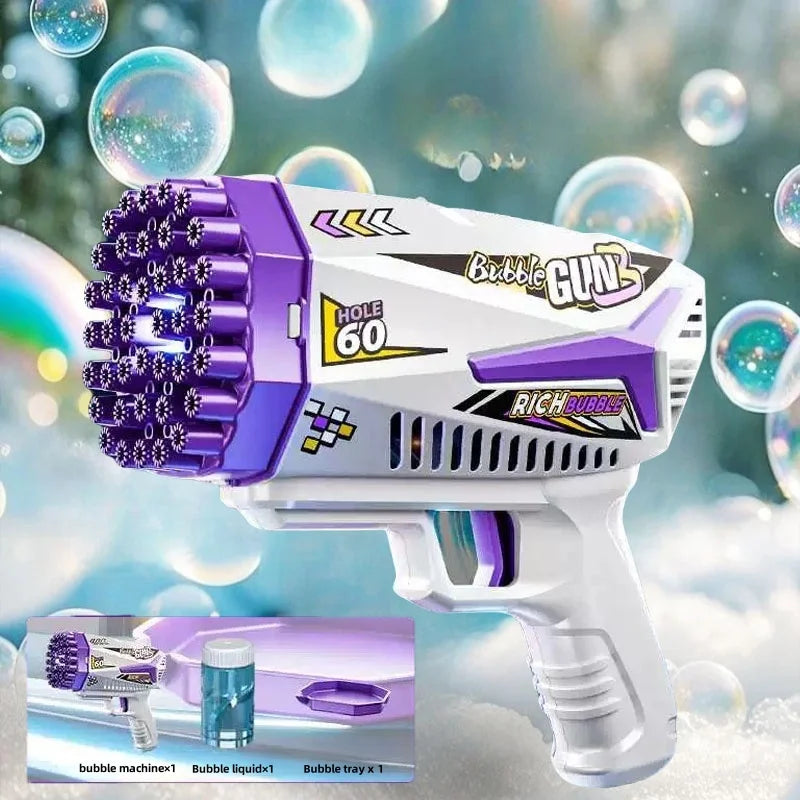 BubbleJoy Colorful Light Bubble Gun ATHLEXES