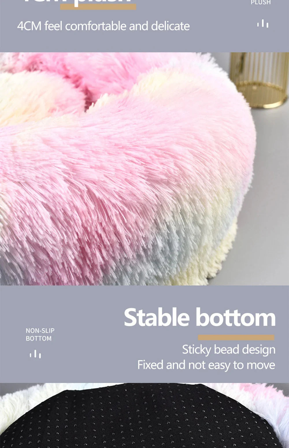 CozyNest Super Soft Plush Pet Bed for Ultimate Comfort ATHLEXES
