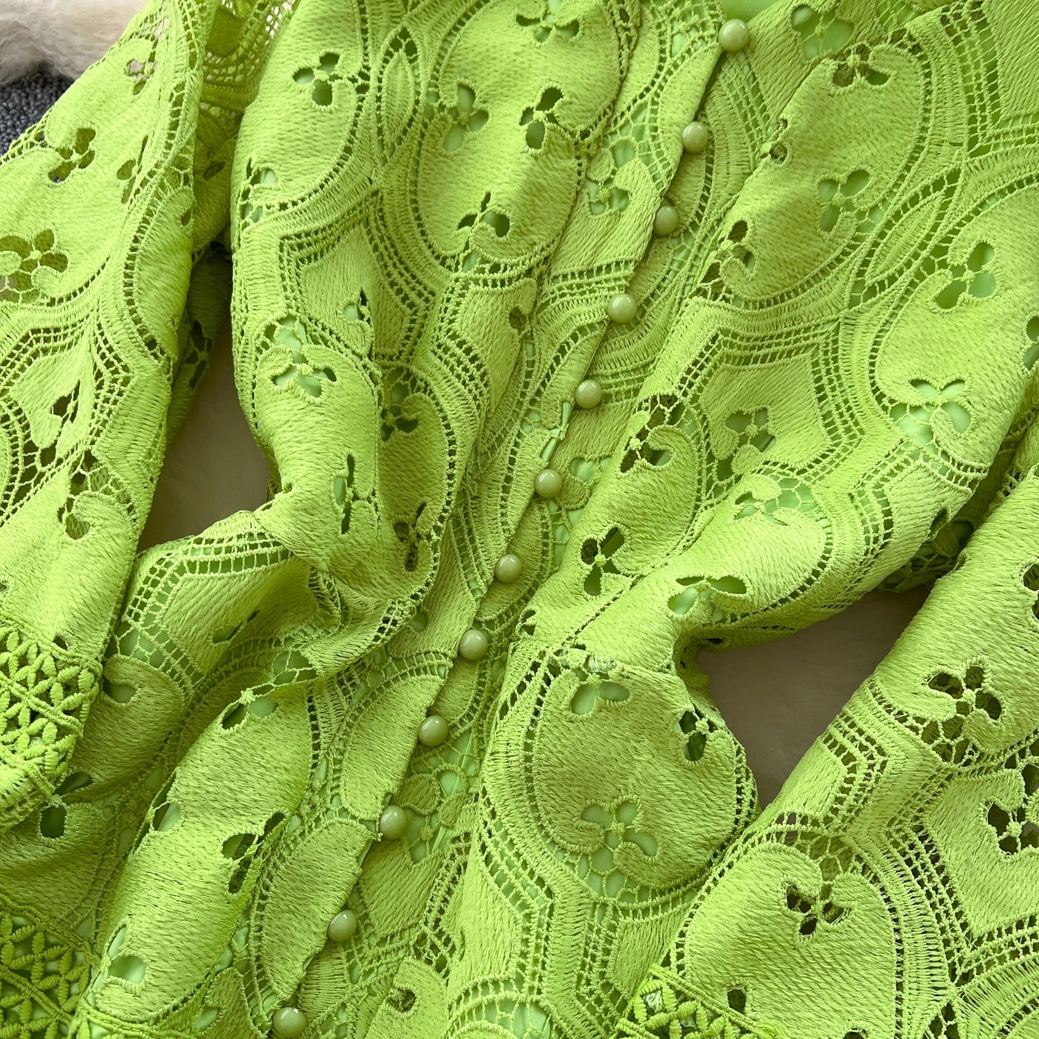 Chic French Lace Ruffle Dress for Women ATHLEXES