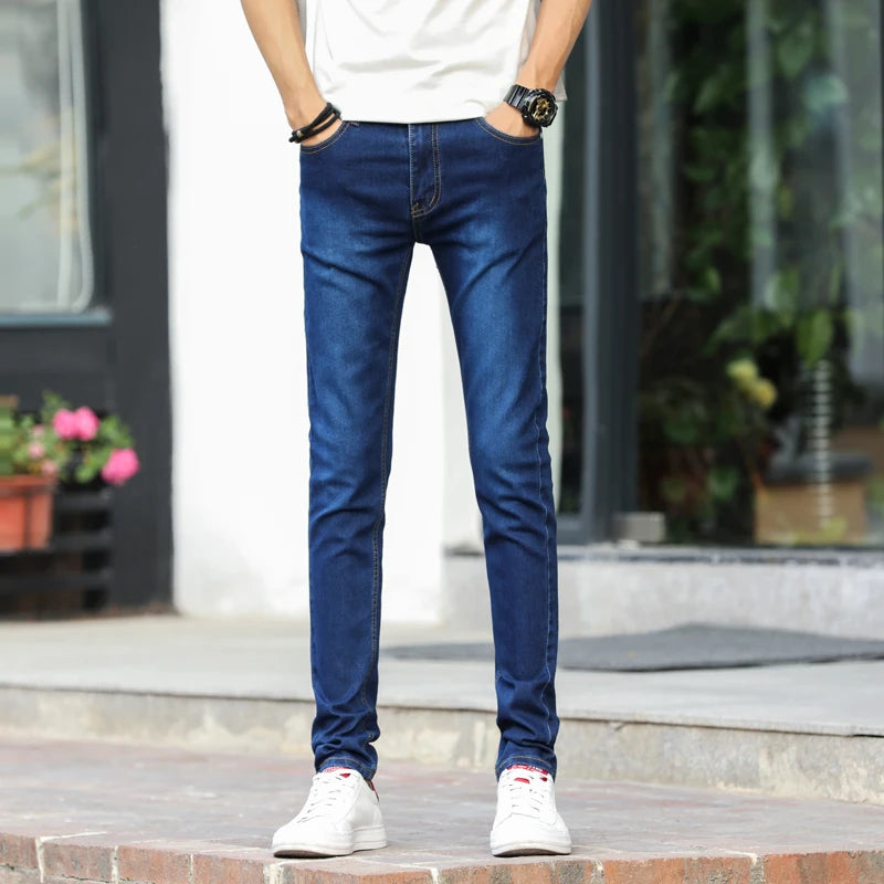 High Quality Slim Fit Denim Pencil Pants for Men ATHLEXES
