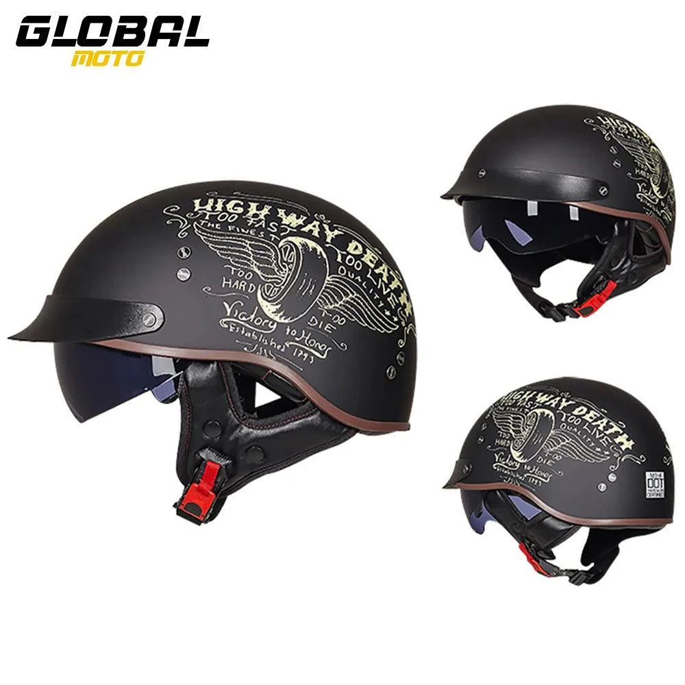 RetroGuard Half Motorcycle Helmet ATHLEXES