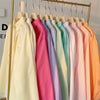 Beiyingni 2024 Spring Autumn Women's Oversized Blouse with Pockets ATHLEXES