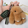 Chic 15cm Rabbit Fur Keychain for Bags & Gifts ATHLEXES