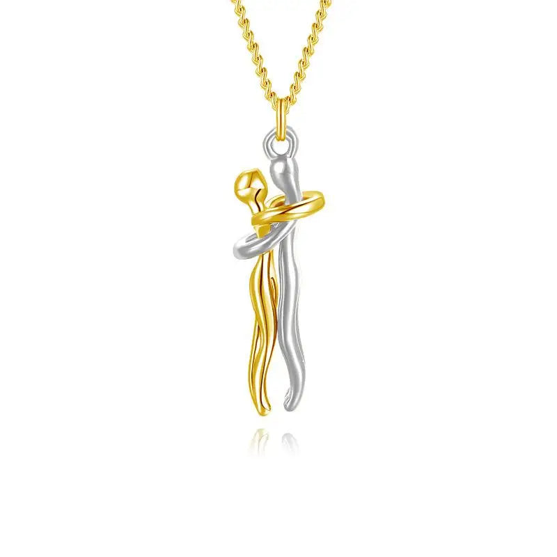 Lover's Embrace Fashion Necklace Choker Pendant ATHLEXES
