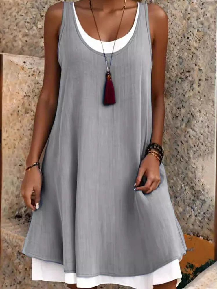 Effortless Elegance Sleeveless Summer Dress ATHLEXES