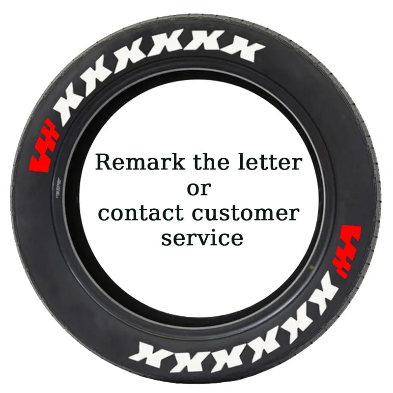 Custom 3D Tire Lettering Stickers for Your Car ATHLEXES