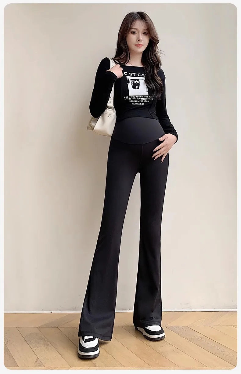 BellyComfort Flare Maternity Yoga Pants ATHLEXES