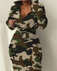Plaid Hoodie Dress with Drawstring Detail ATHLEXES