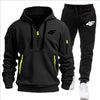 Men's Zipper Hooded Tracksuit with Multi-Pockets ATHLEXES