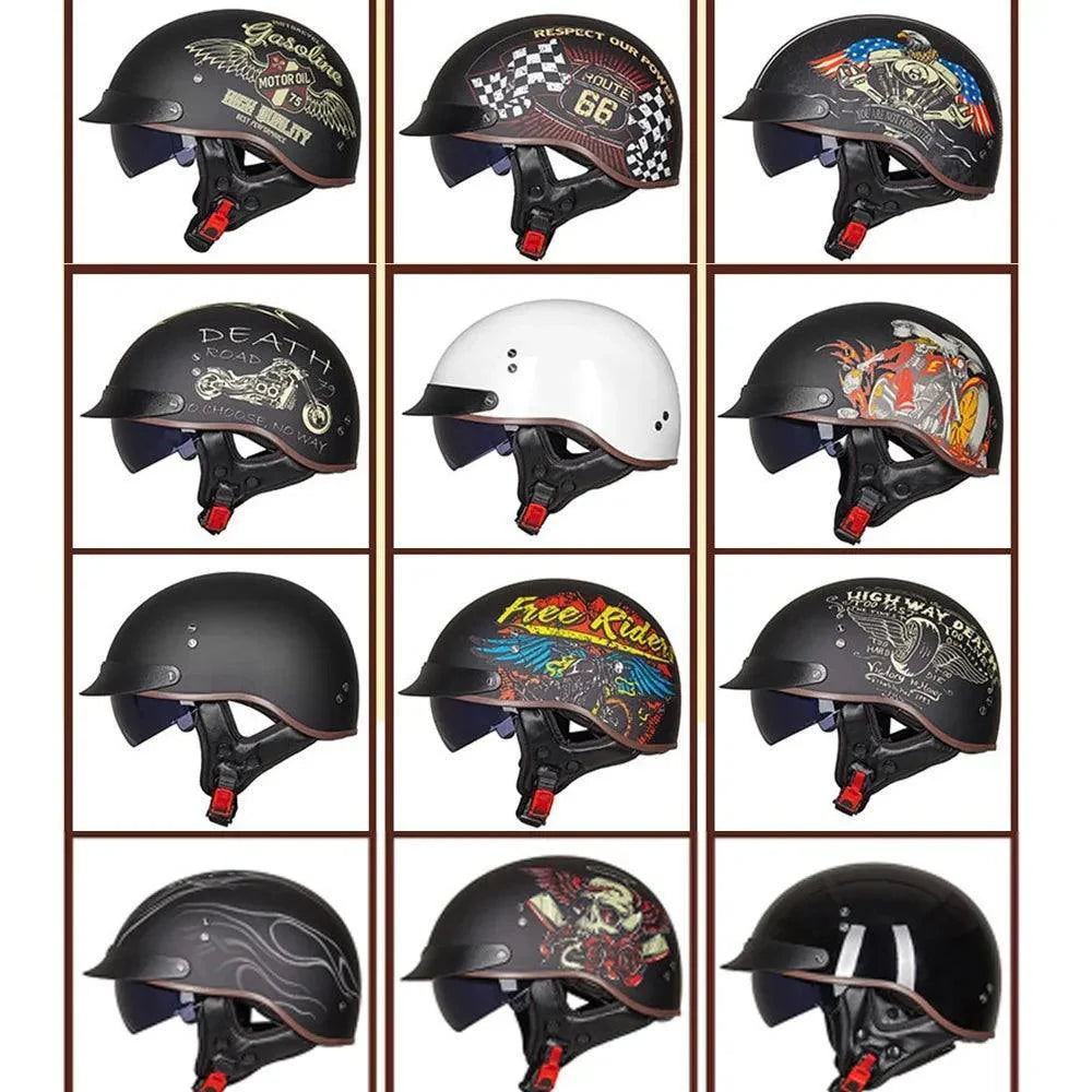 RetroGuard Half Motorcycle Helmet ATHLEXES