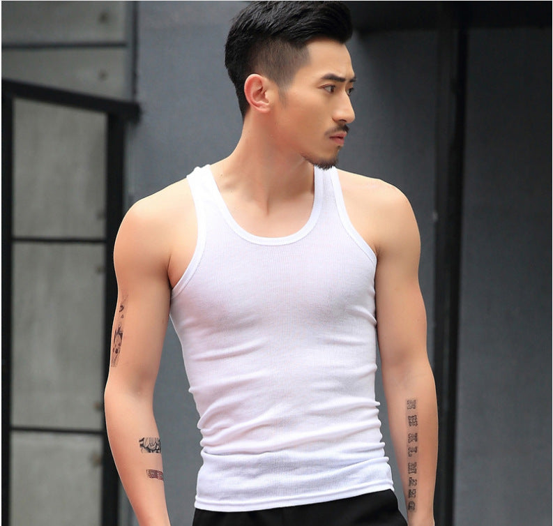 Cotton Comfort Men's Sleeveless Gym Tee ATHLEXES