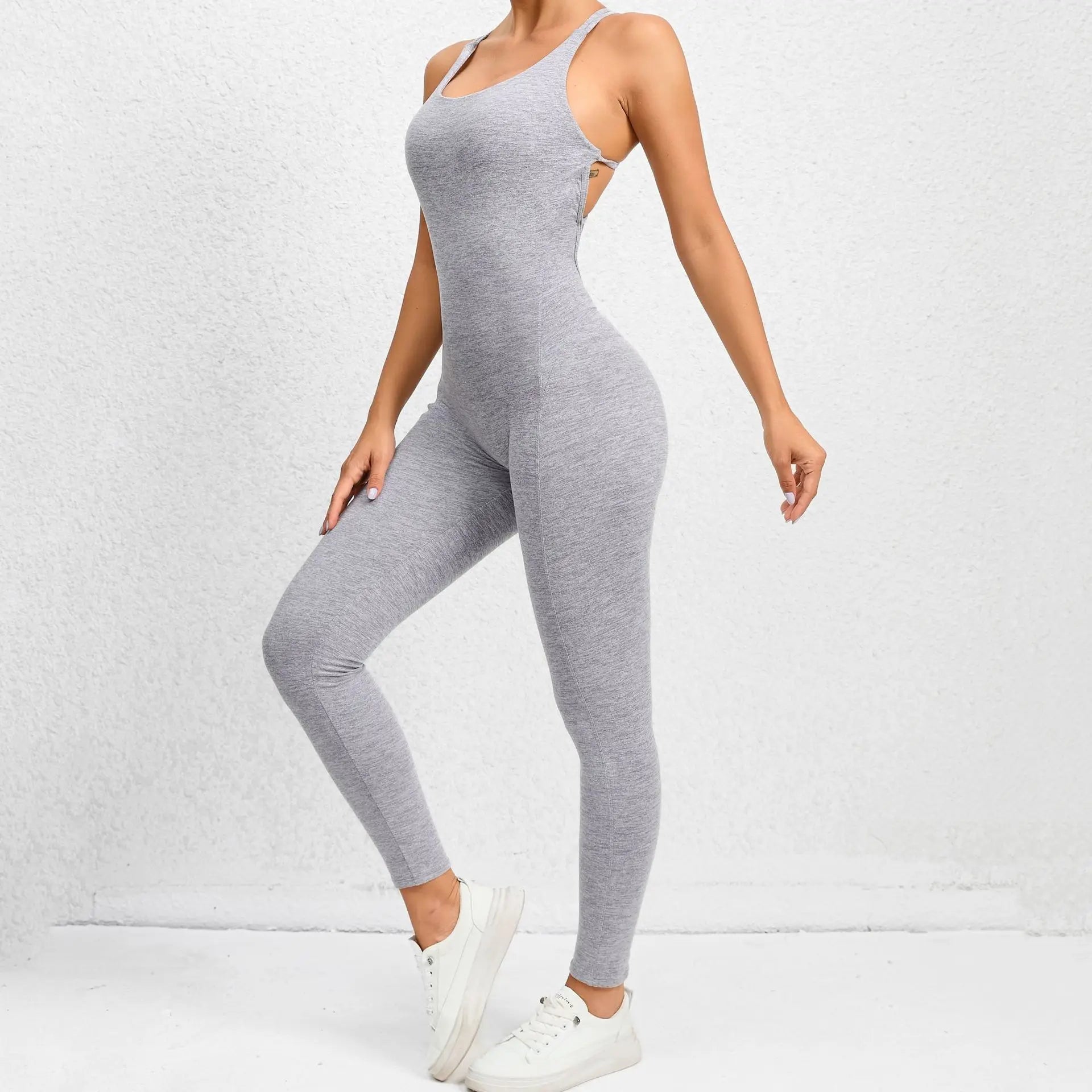 Sexy Backless Bodycon Scrunch Jumpsuit ATHLEXES