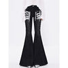 Luxe Y2K Lace Flare Jeans for Trendy Women ATHLEXES