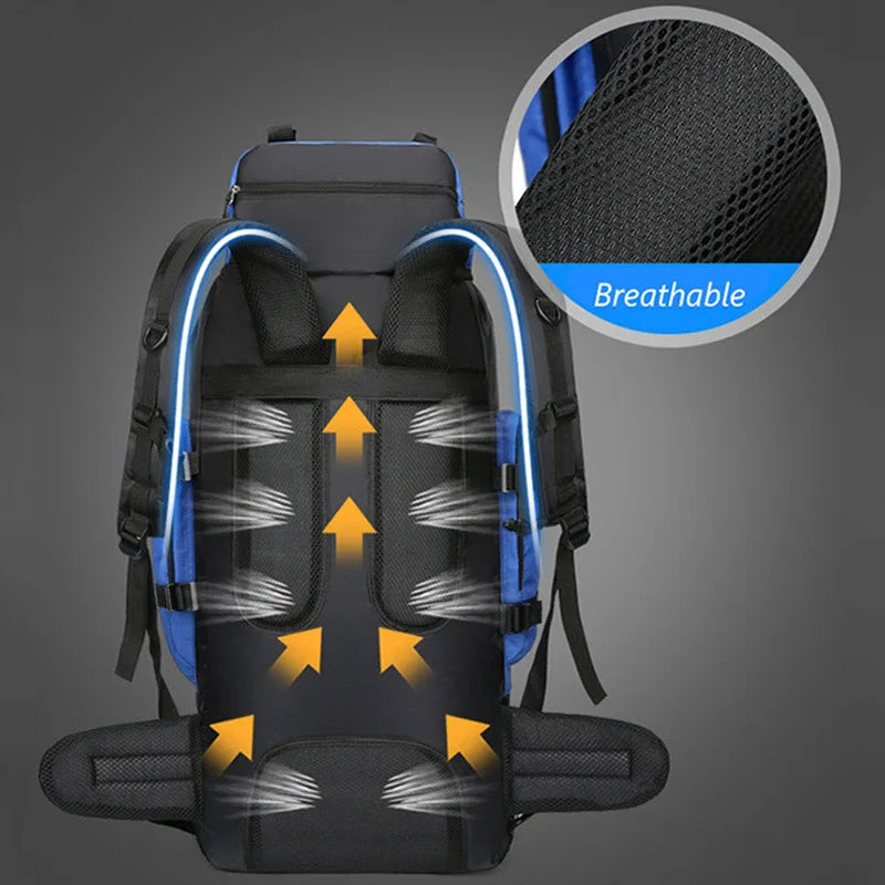 Voyager 90L Waterproof Hiking Backpack ATHLEXES