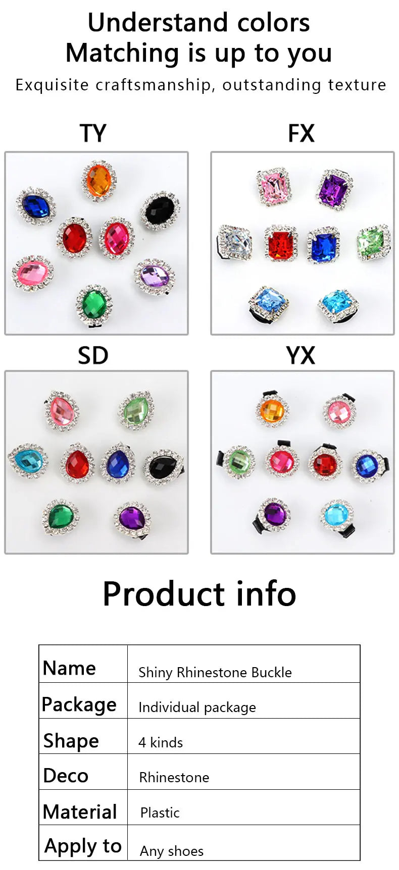 GlamLace Diamond Rhinestone Shoe Charms ATHLEXES