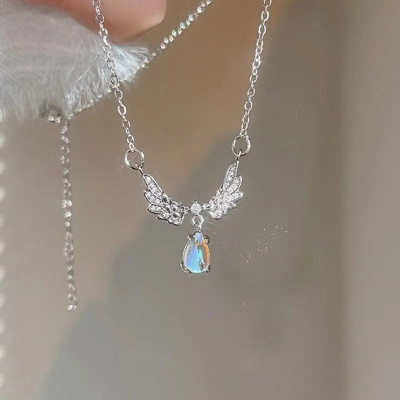 Celestial Charm Moonstone Pendant Necklace ATHLEXES