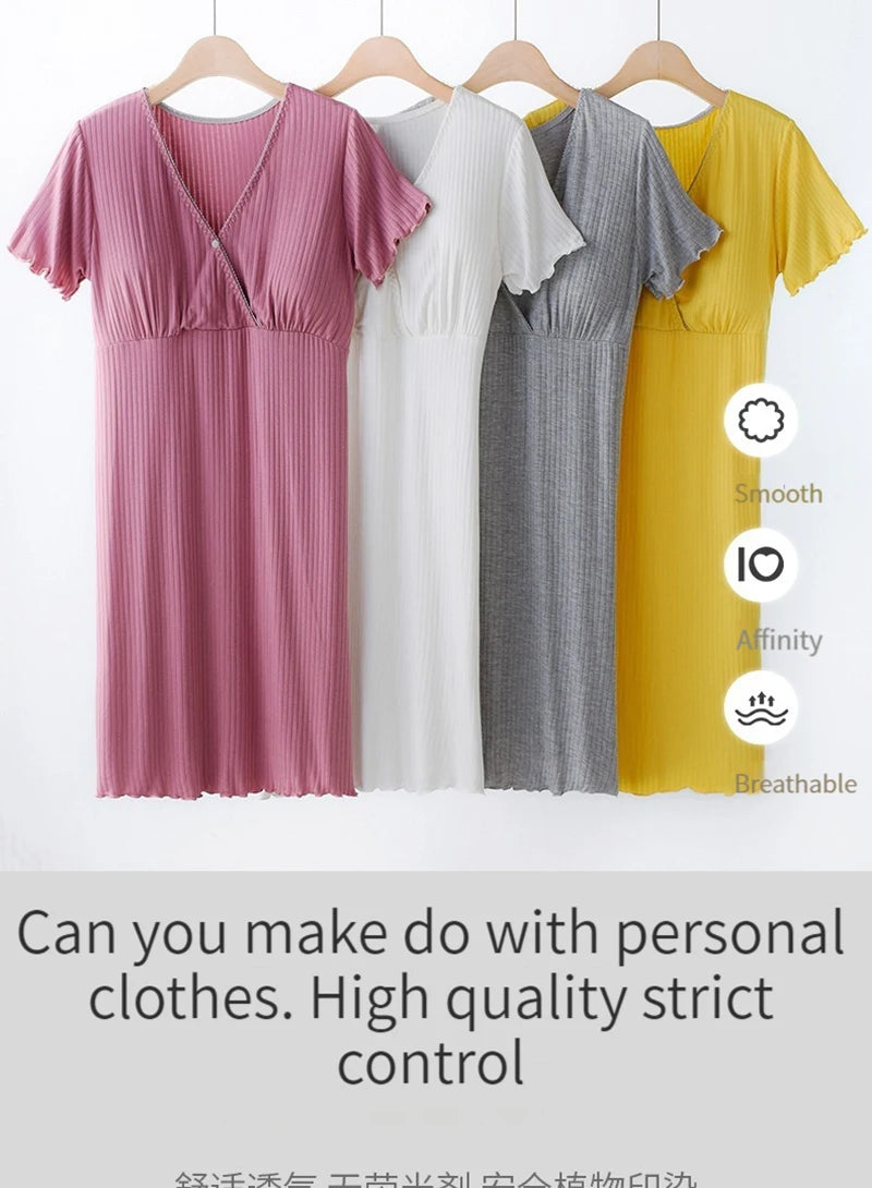 ComfortMaternity Modal Nursing Nightgown ATHLEXES