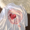 Harajuku Love Print Oversized Women's Graphic Tee Shirt ATHLEXES