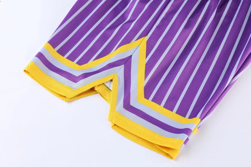 Custom Stripe Basketball Jersey Set for All Ages ATHLEXES