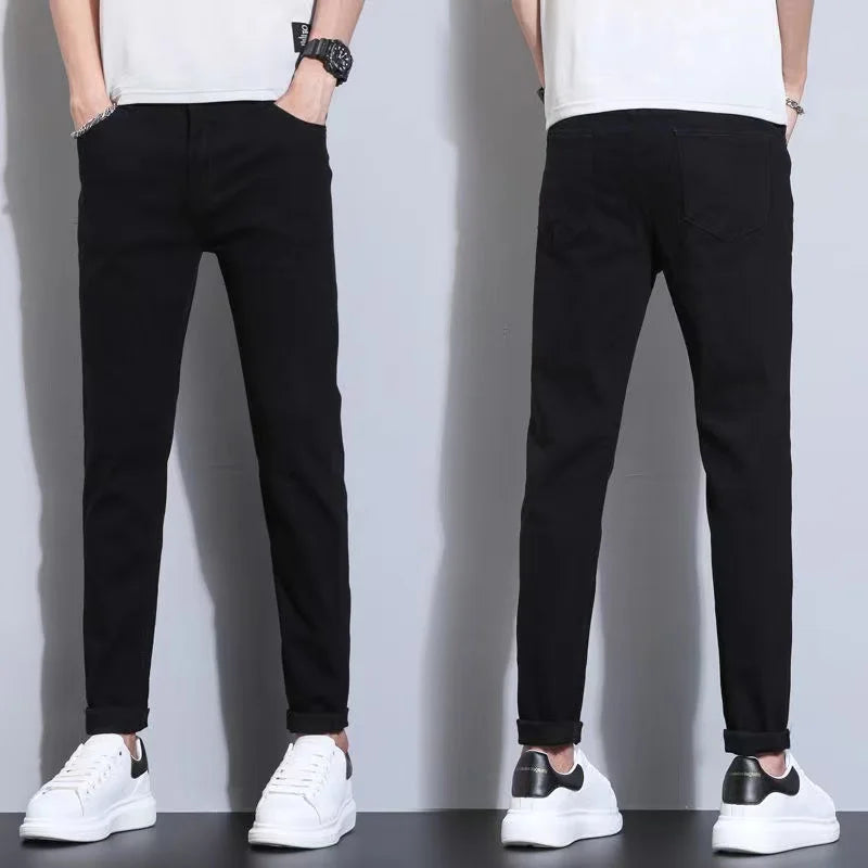 High Quality Slim Fit Denim Pencil Pants for Men ATHLEXES
