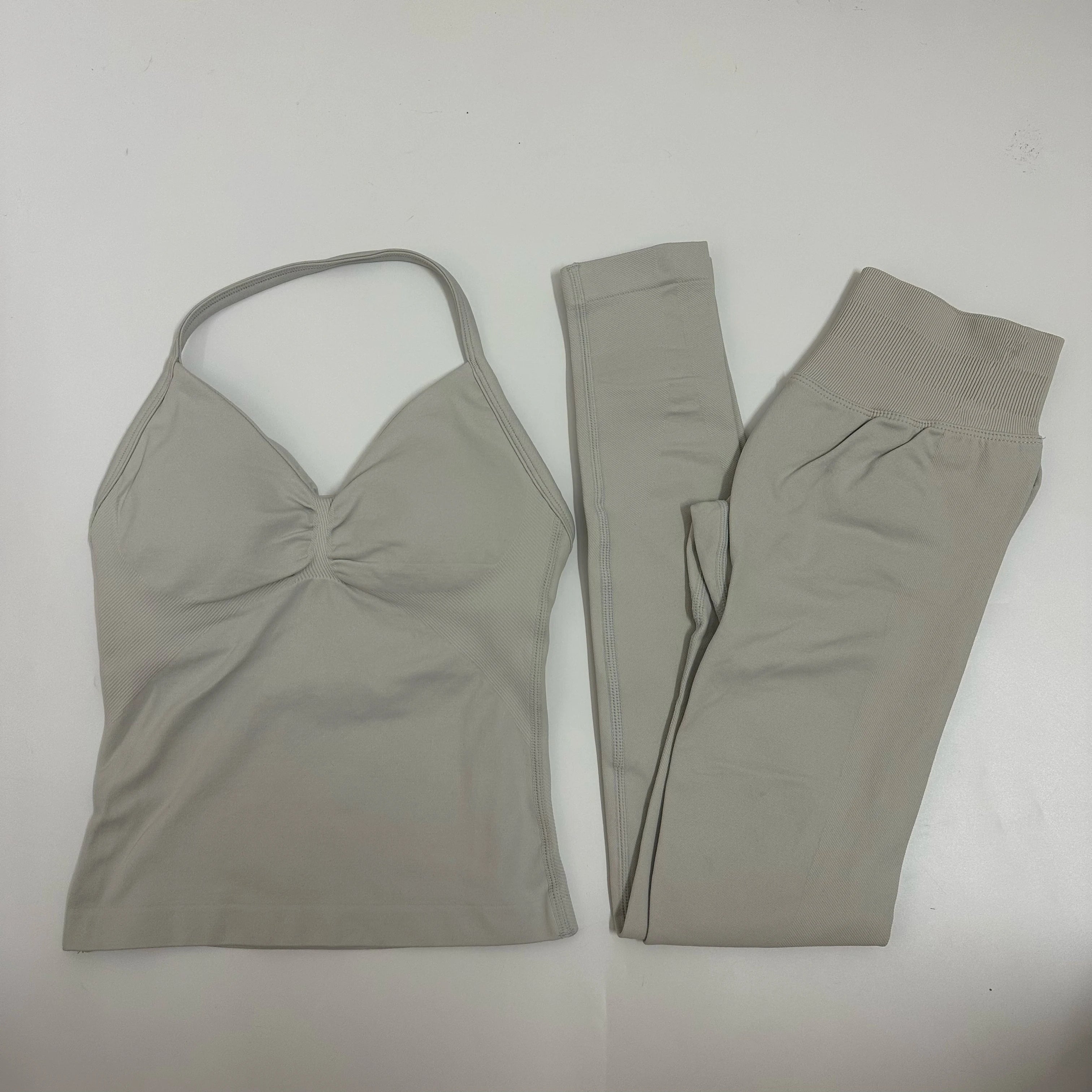 ElevateFit Backless Yoga Leggings and Tank Set ATHLEXES