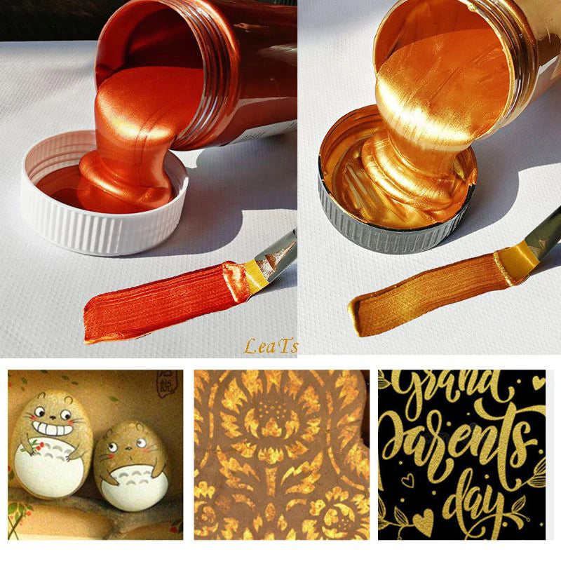 Metallic Gold Acrylic Paint for DIY Projects ATHLEXES