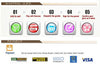 ColorSplash 6mm Rubber Clip Charms for Jewelry Crafting ATHLEXES