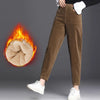 CozyChic Women’s High Waist Corduroy Plush Casual Pants ATHLEXES