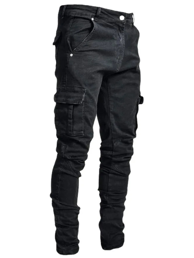 Premium Plus Size Men's Cargo Denim Jeans ATHLEXES