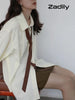 Korean Minimalist Oversized Button-Up Shirt for Women ATHLEXES