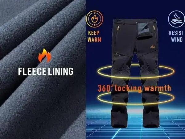 TACVASEN Men's Thermal Fleece Hiking Pants ATHLEXES