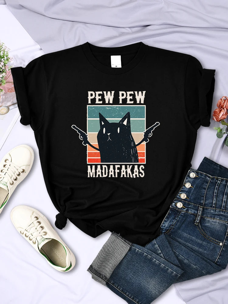 Pew Pew Madafaks Vintage Hip Hop Women Tee ATHLEXES