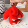 Chic 15cm Rabbit Fur Keychain for Bags & Gifts ATHLEXES