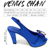 Royal Blue Elegance: Venus Chan Heel & Bag Set ATHLEXES