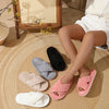 Cozy Chic Cross Strap Corduroy Slippers ATHLEXES