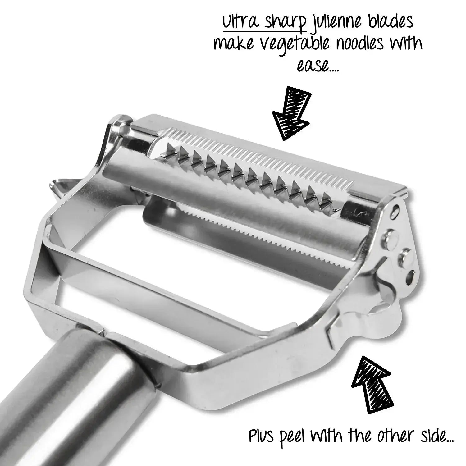 4in1 Stainless Steel Kitchen Peeler & Grater Tool ATHLEXES