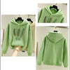 FeatherPrint Velvet Hooded Sweatshirt for Women ATHLEXES