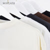 WAVLATII Oversized Brown Summer Tees for Unisex Casual Wear ATHLEXES