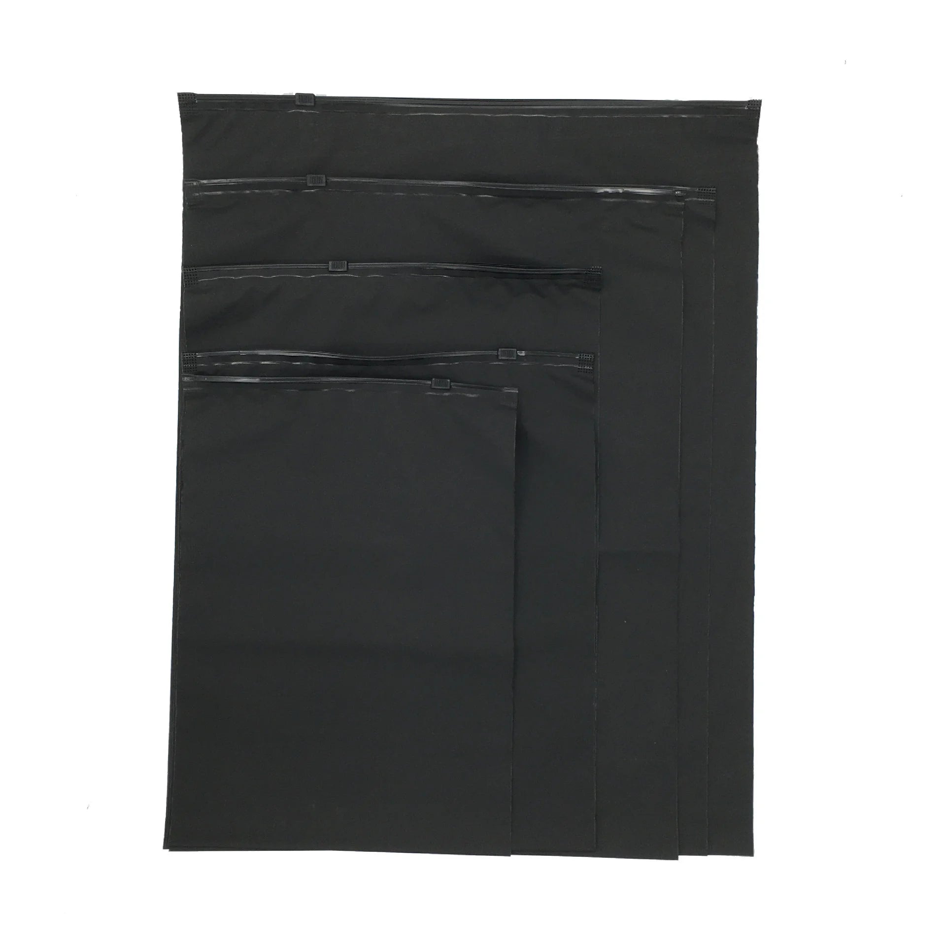Customized Black Matte Zipper Bag for Small Business ATHLEXES