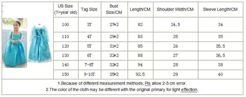 Elsa Enchantment Dress for Girls 3-10 Yrs ATHLEXES