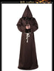 Medieval Monk Cowl Robe Halloween Cosplay Cloak ATHLEXES
