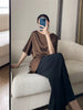 Chic Satin Half Sleeve Blouse for Women ATHLEXES