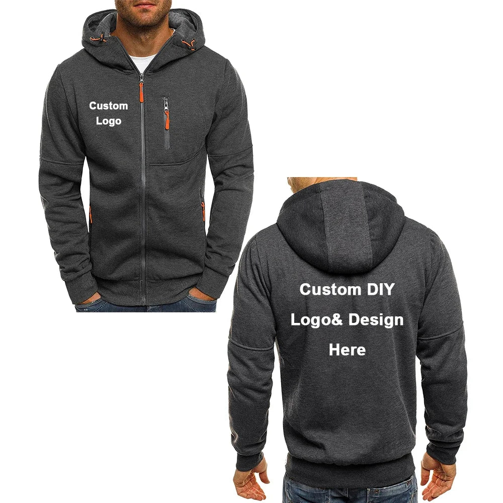 UrbanStyle Men's Hooded Zipper Jacket with Custom Logo ATHLEXES