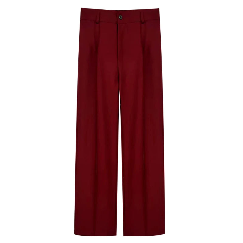 Chic High Waist Straight Leg Office Pants ATHLEXES