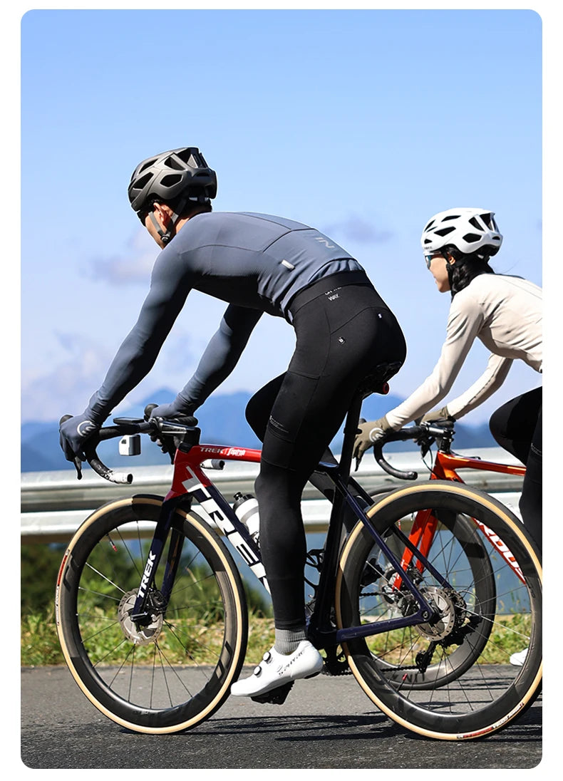 INBIKE Men's Thermal Fleece Cycling Jacket with Pockets ATHLEXES