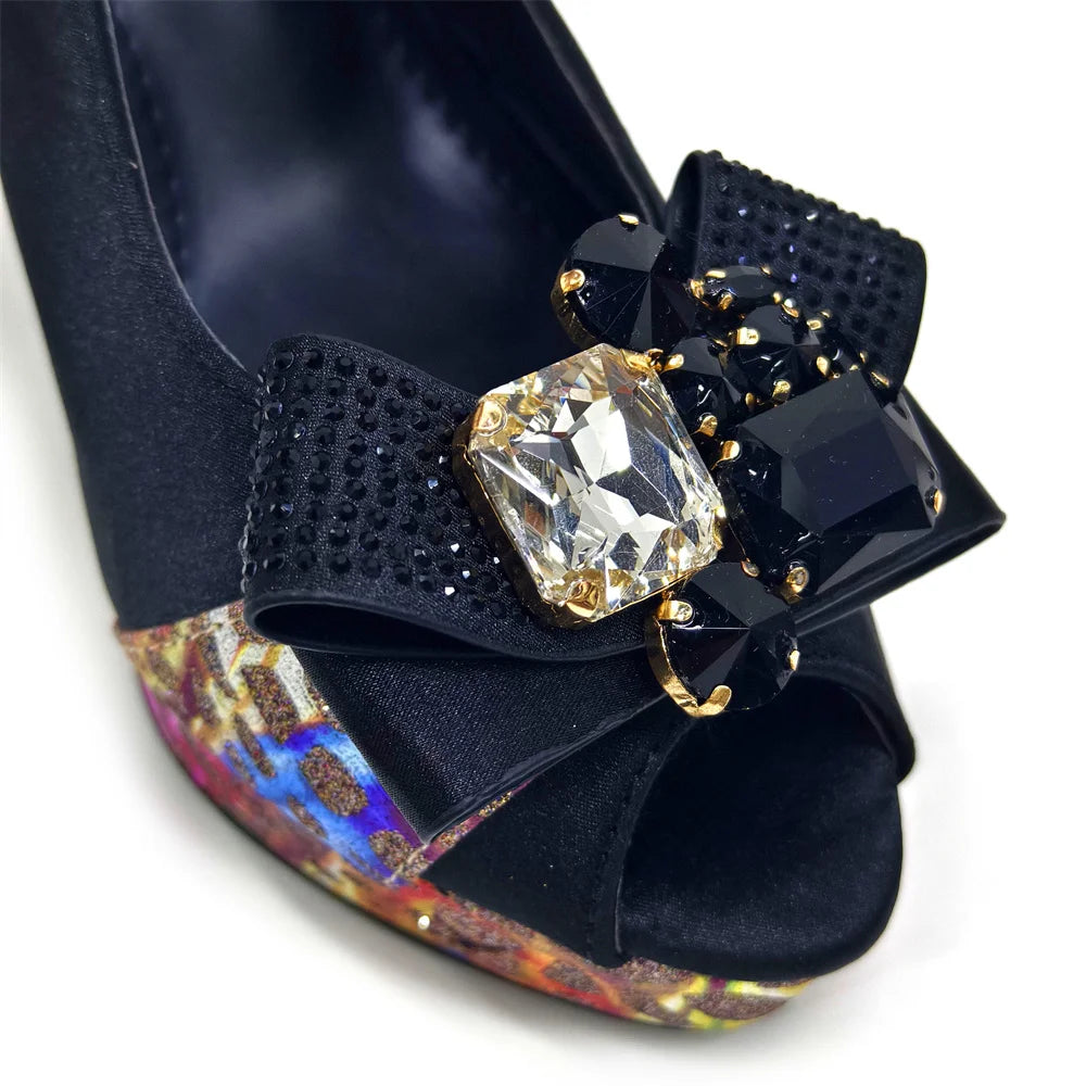 Royal Blue Elegance: Venus Chan Heel & Bag Set ATHLEXES