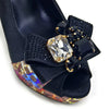 Royal Blue Elegance: Venus Chan Heel & Bag Set ATHLEXES