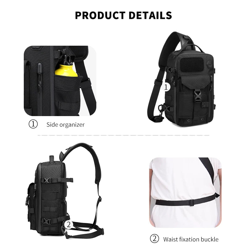 OZUKO Large Capacity Shoulder Bags for Male Waterproof Crossbody Bag ATHLEXES