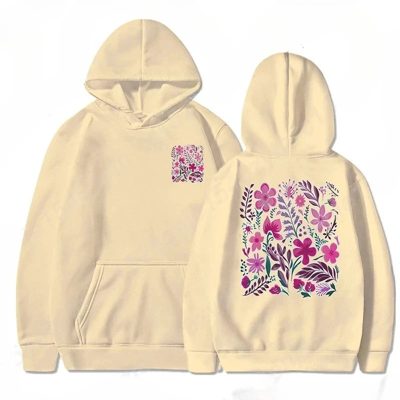 Wildflower Bloom Floral Hoodie for Women ATHLEXES
